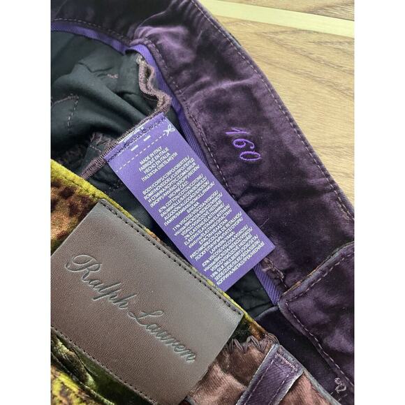 Ralph Lauren Collection Purple Label Patchwork 160 Slim Denim Jean 26 Velvet $3k - Picture 15 of 15